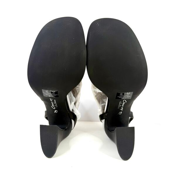 Circus Ny by Sam Edelman Holly Block Heel Sandals Size 10M Black NWT and Box - Picture 8 of 8